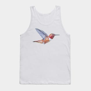 Rufous Hummingbird painting - no background Tank Top